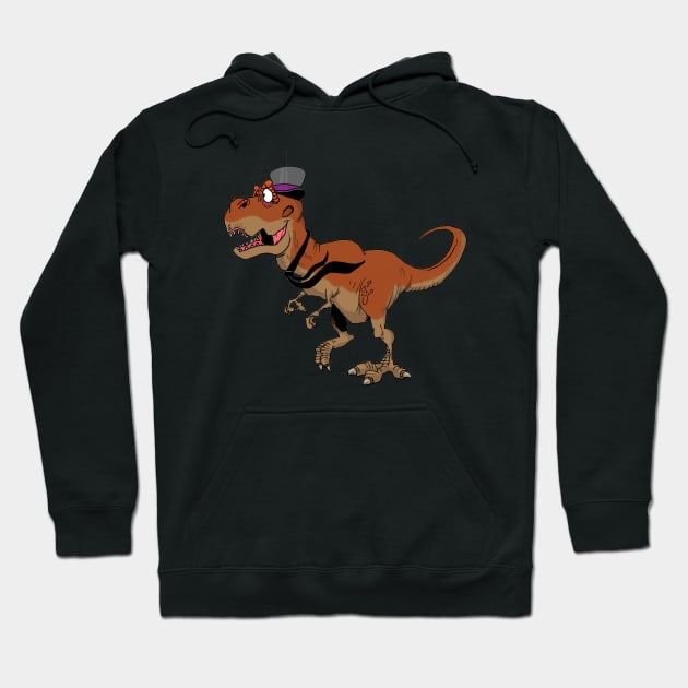 Dapper Dino Hoodie by PhoneticTees